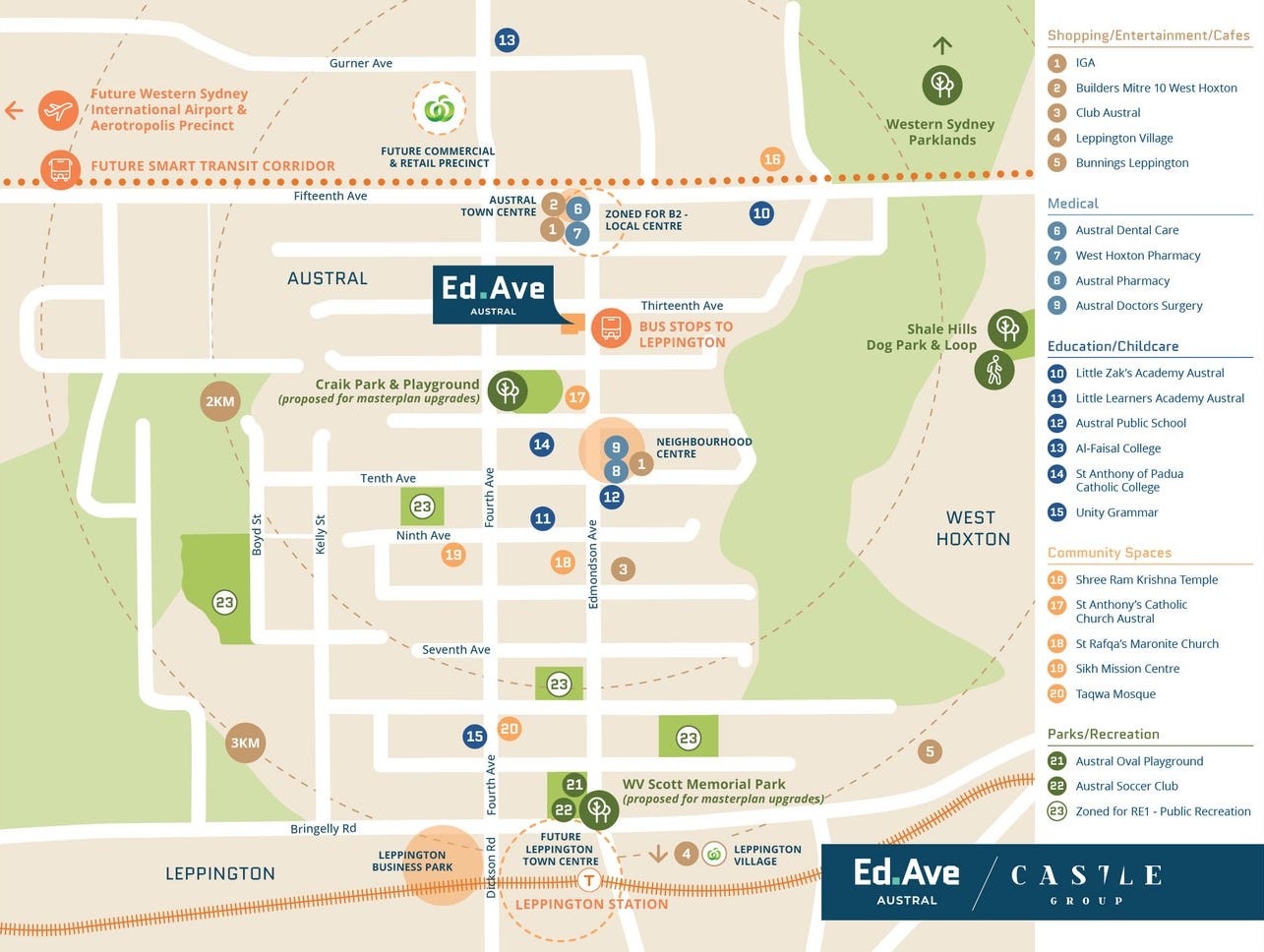 Ed-Ave Estate - Austral Location Map