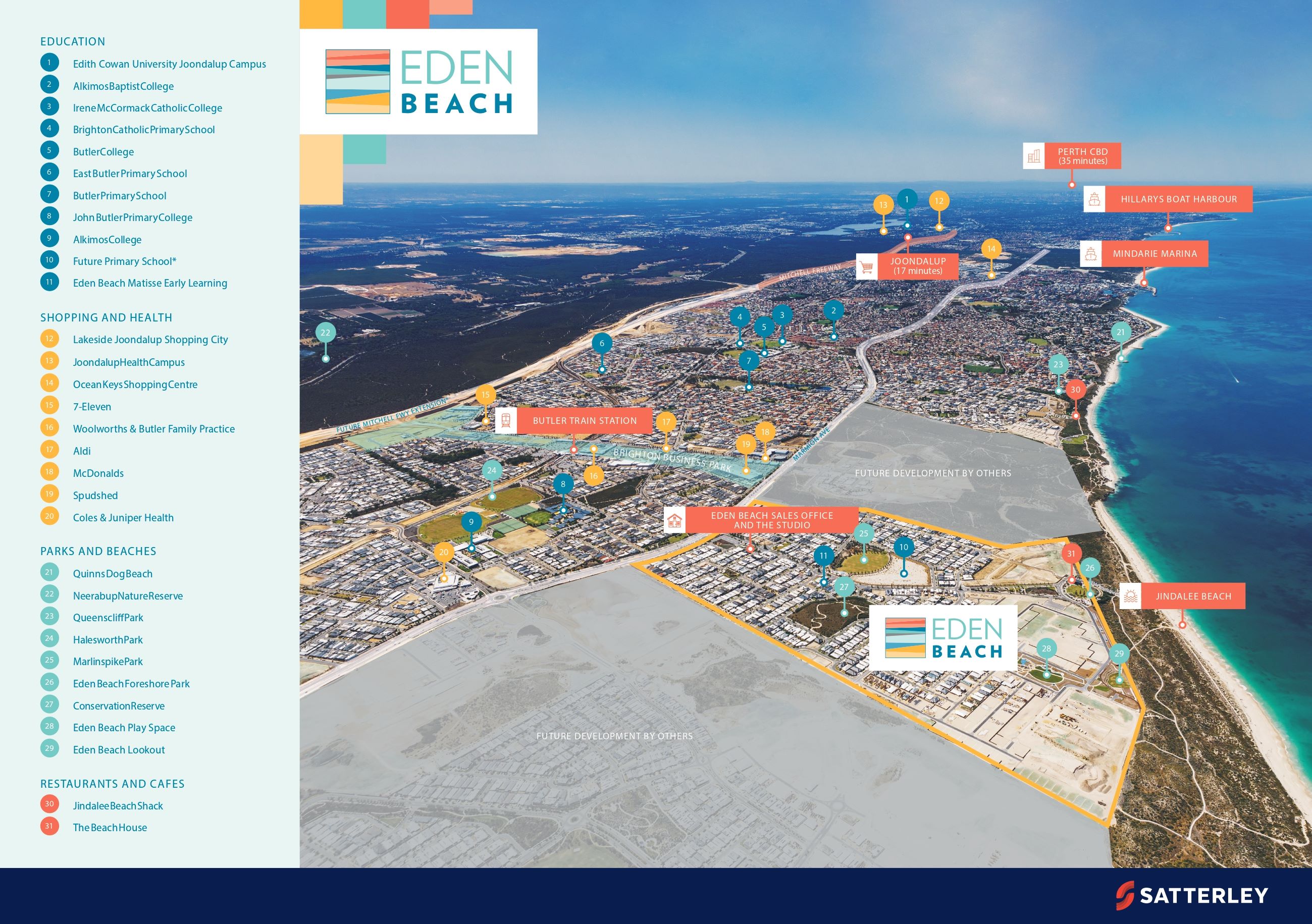 Eden Beach Estate - Jindalee Location Map