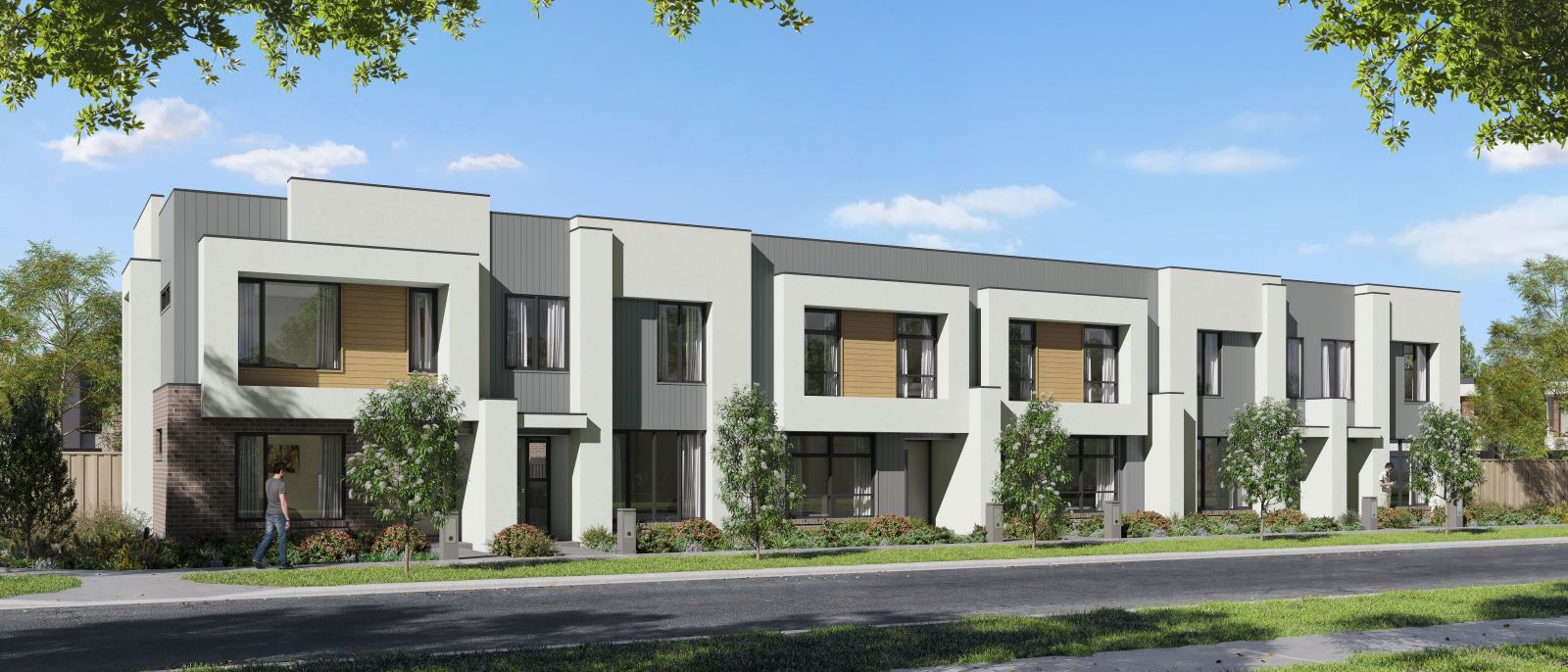 Eden Grove Townhomes at Harpley Estate - Werribee External Render 1