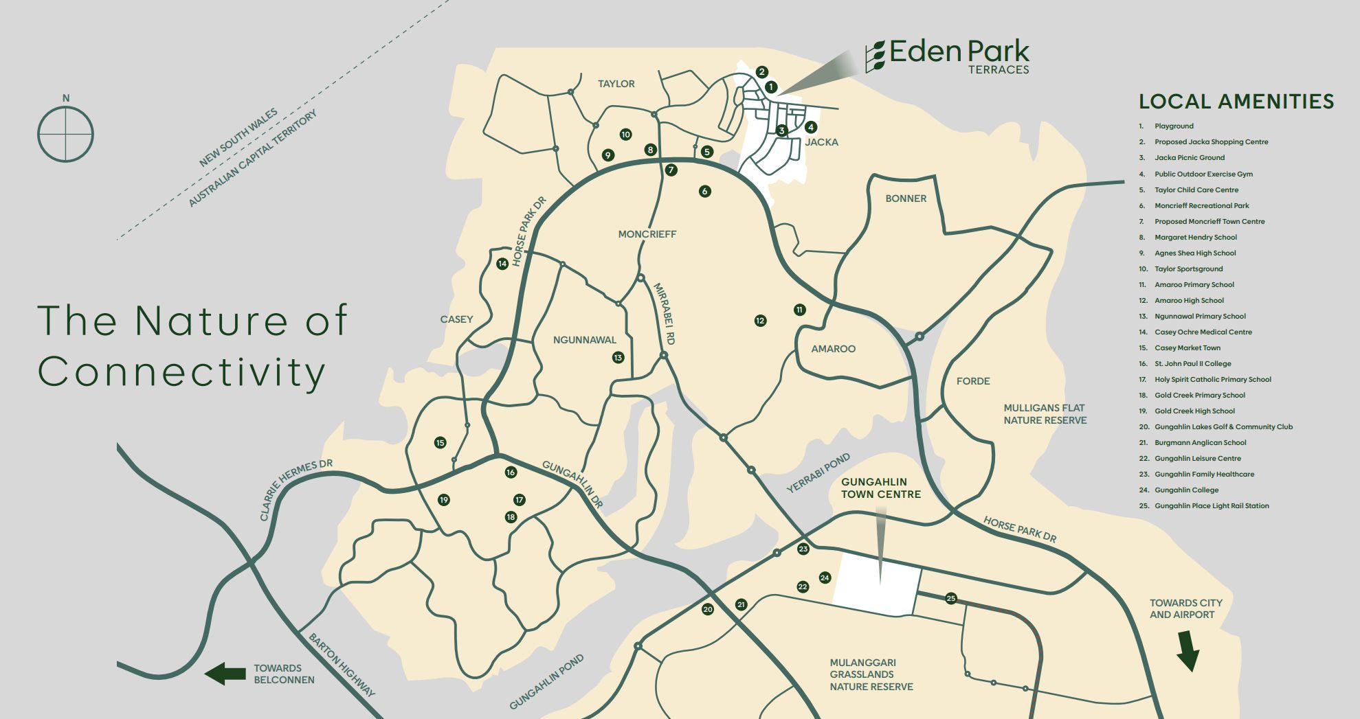 Eden Park Terraces - Jacka Location Map