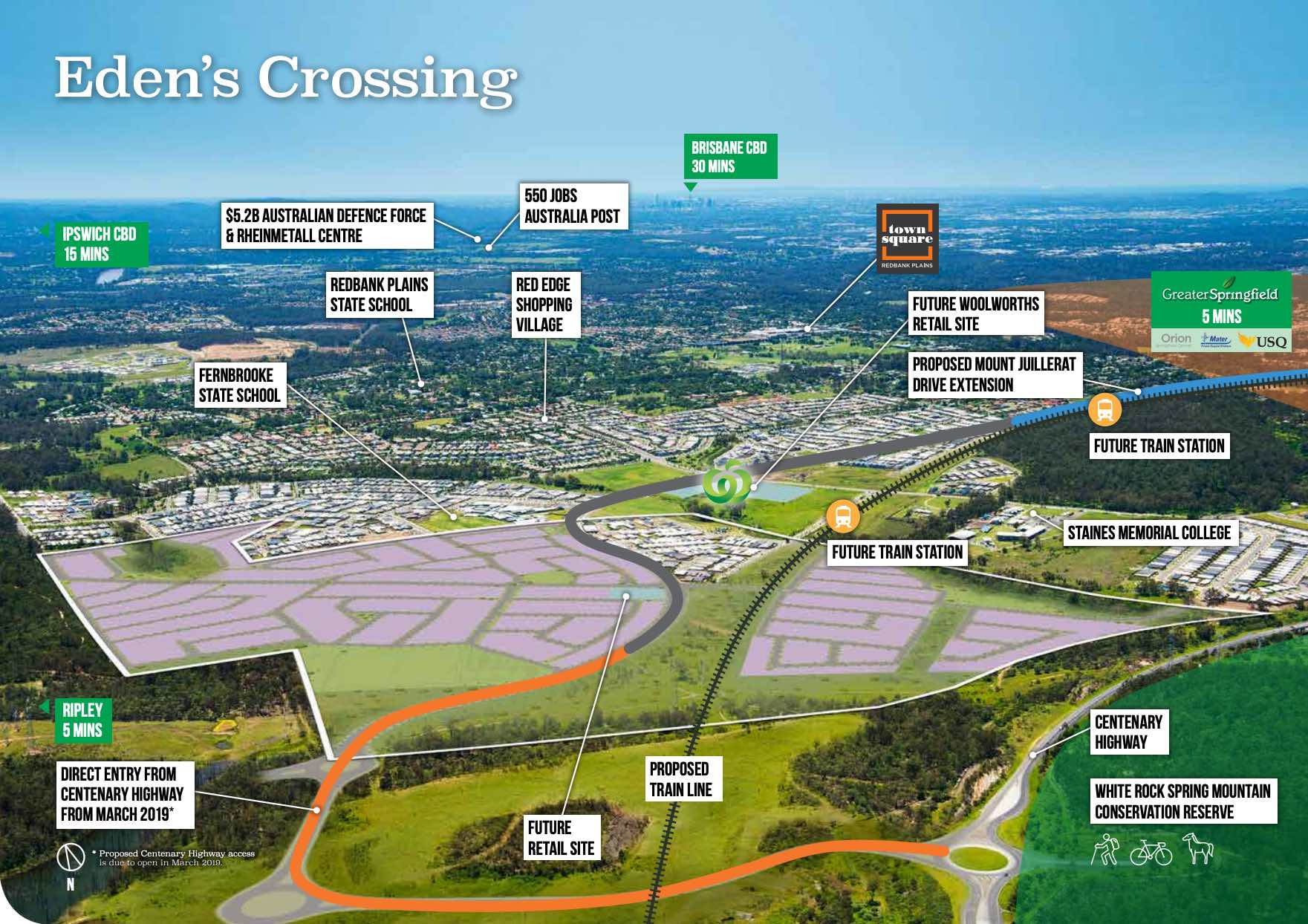 Eden's Crossing Estate - Redbank Plains Aerial