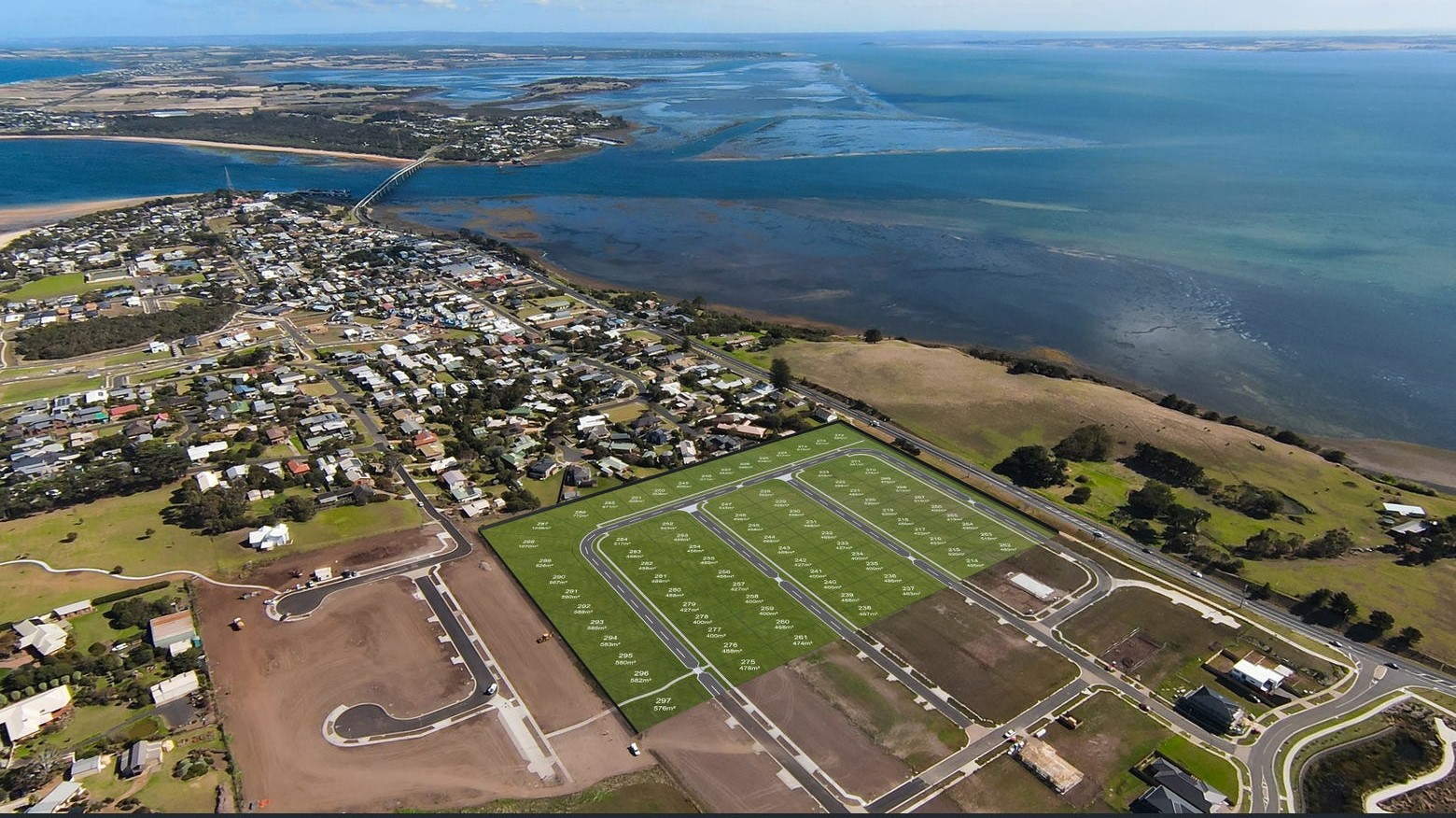 Edgewater Estate - San Remo Aerial