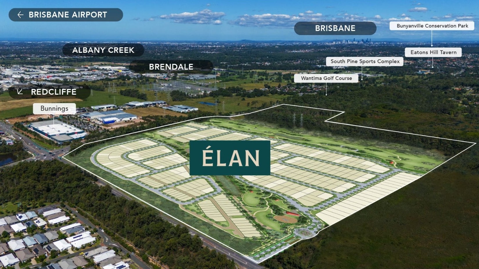 Elan Estate - Warner Aerial