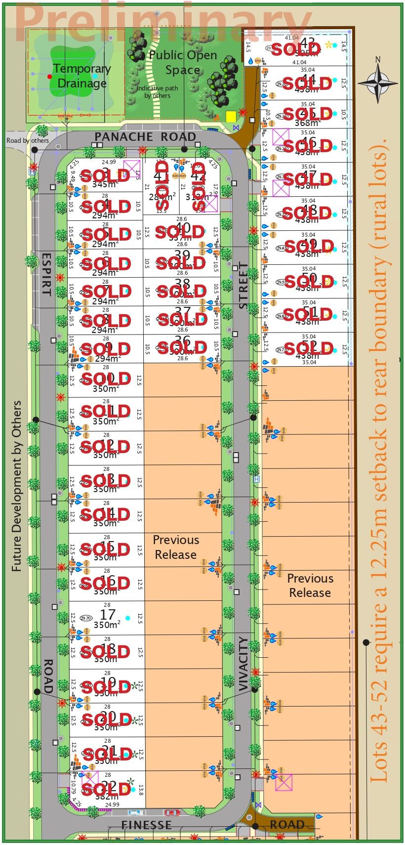 Elan Private Estate - Hilbert Release Map