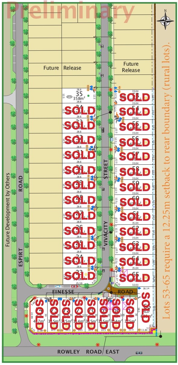 Elan Private Estate - Hilbert Release Map