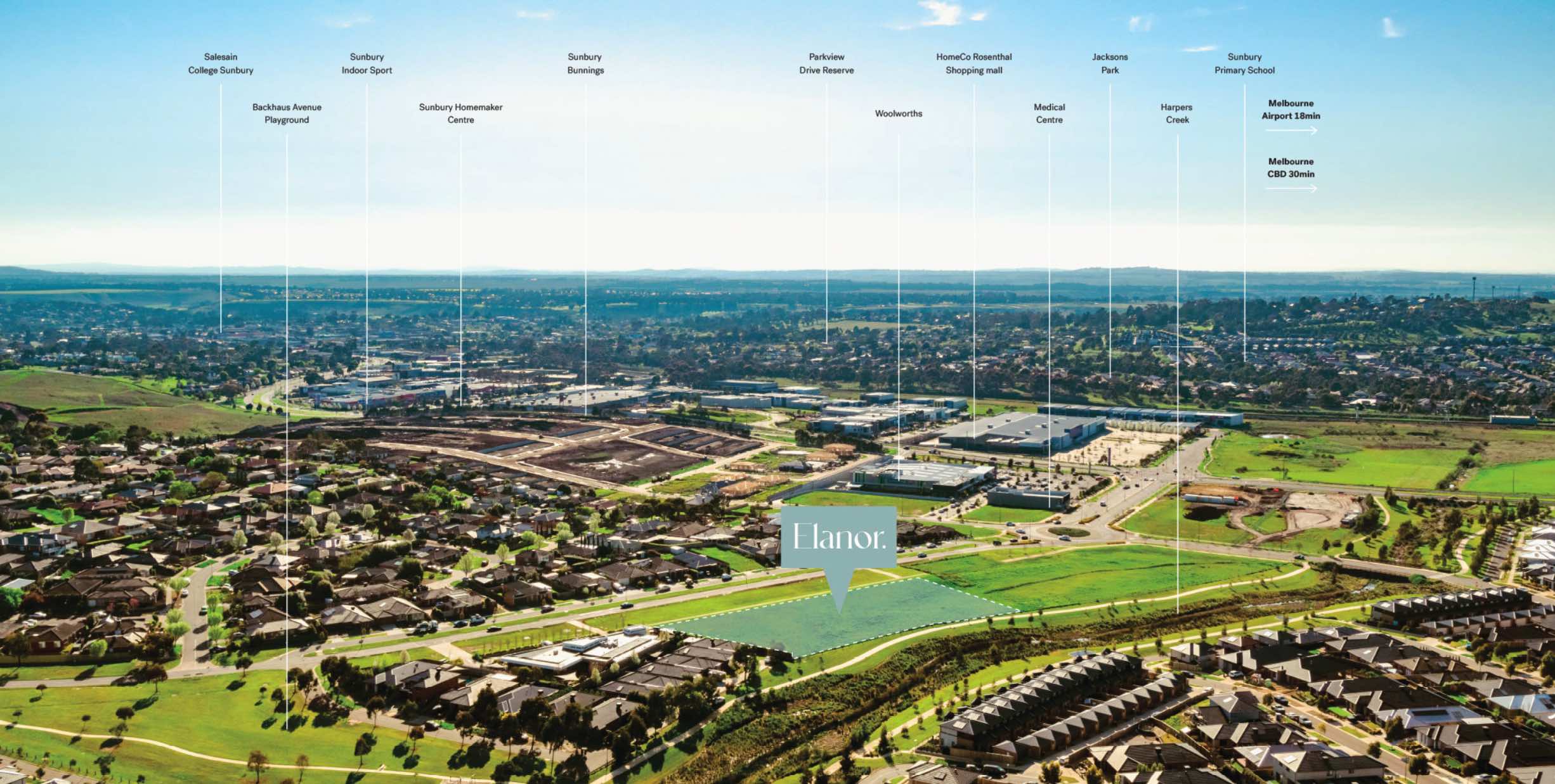 Elanor Estate - Sunbury Aerial