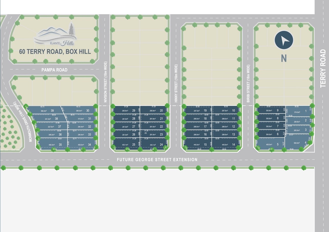 Elante Hills Estate - Box Hi Masterplan