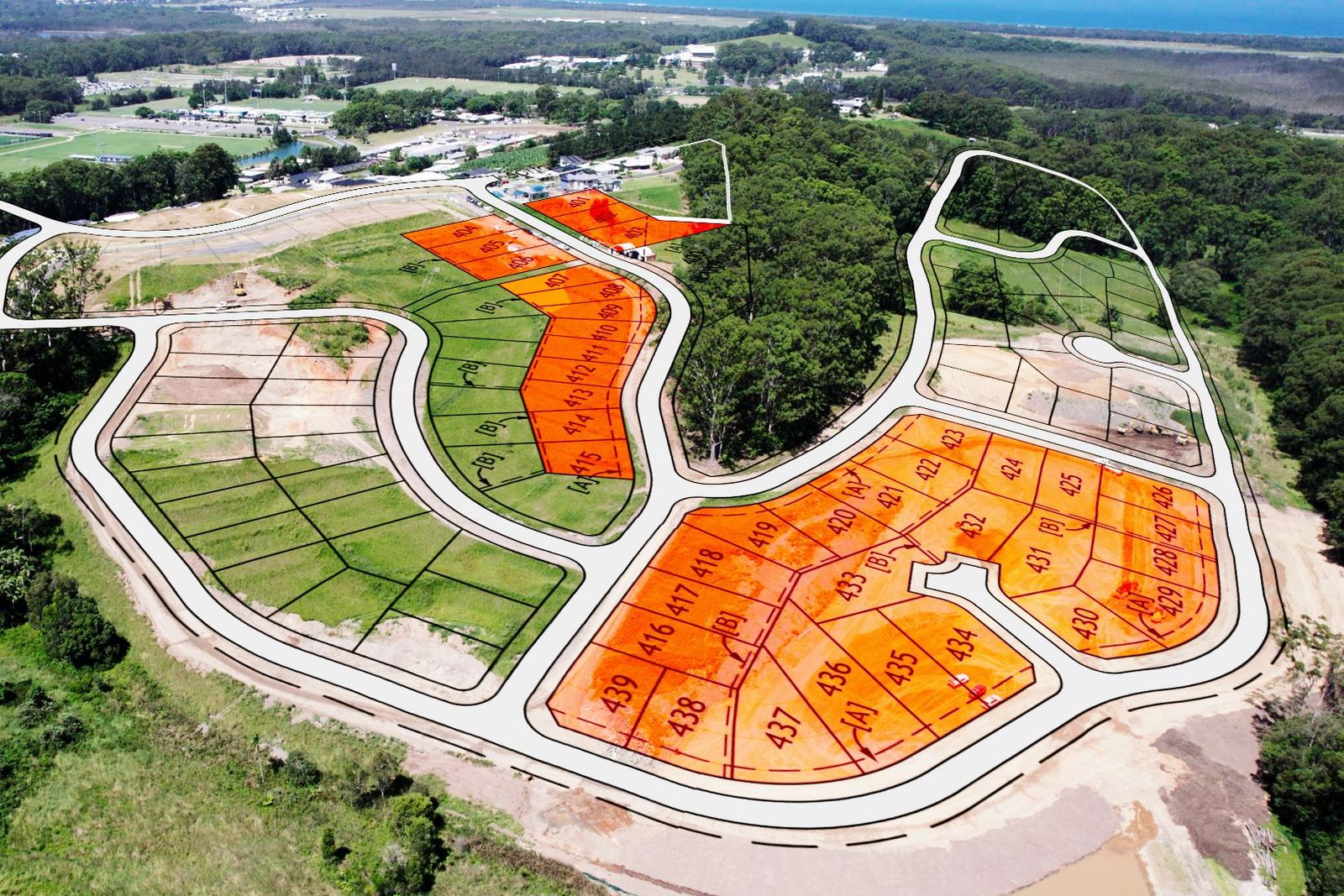 Elements Estate - Coffs Harbour Aerial