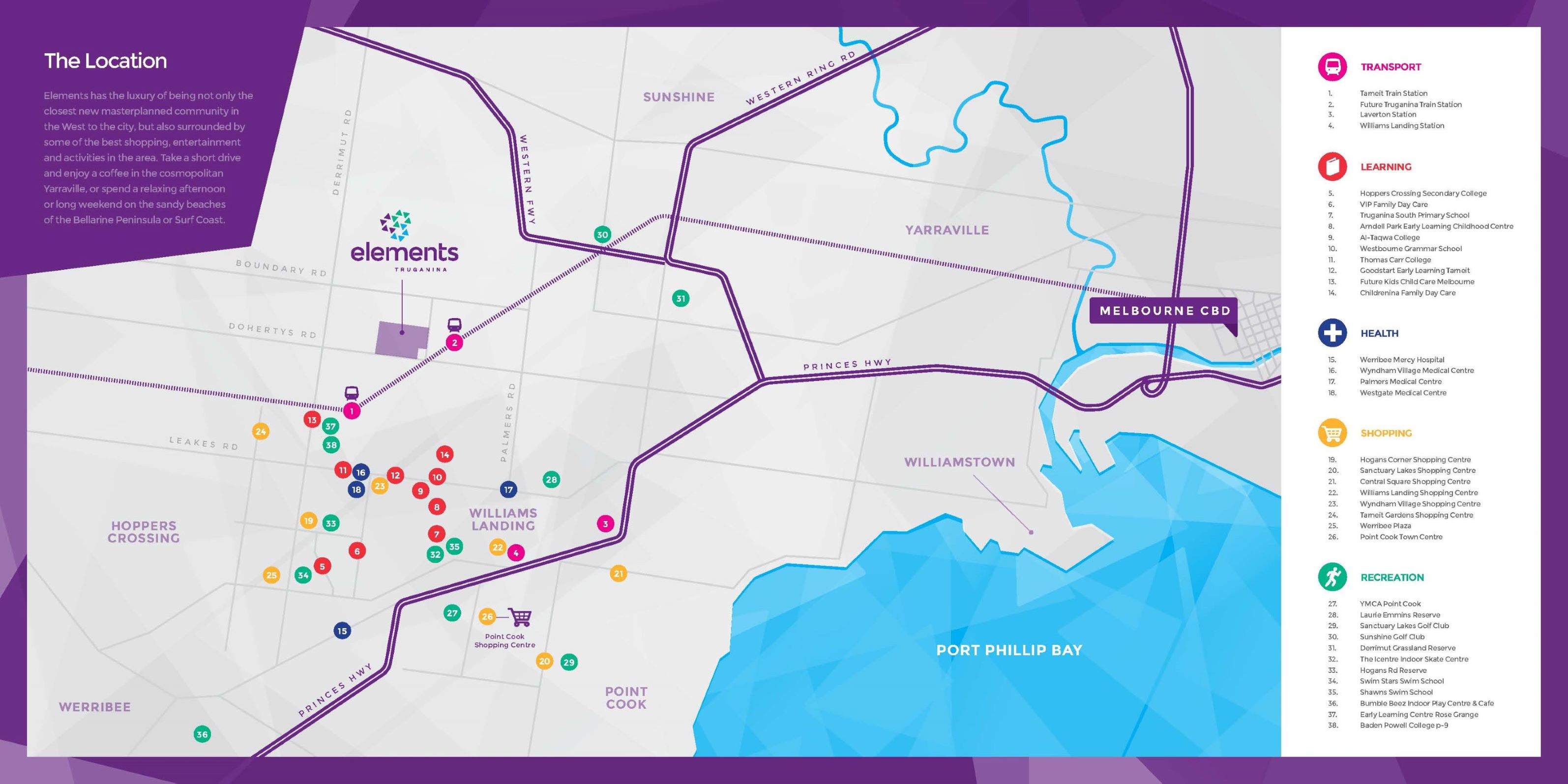 Elements Estate - Trug Location Map