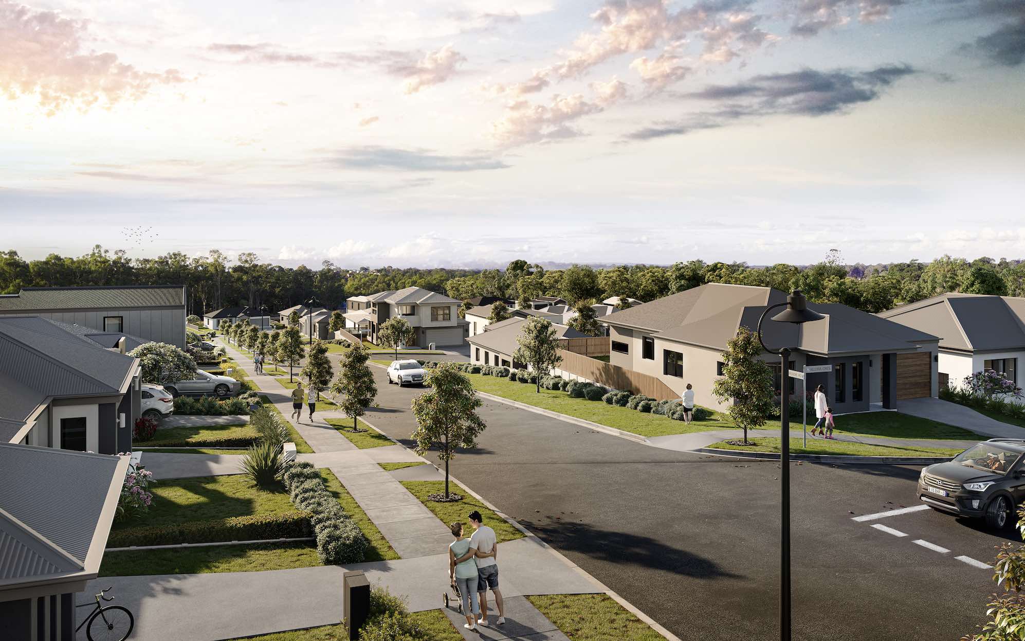Elevate Estate - Ormeau Hill Streetscape