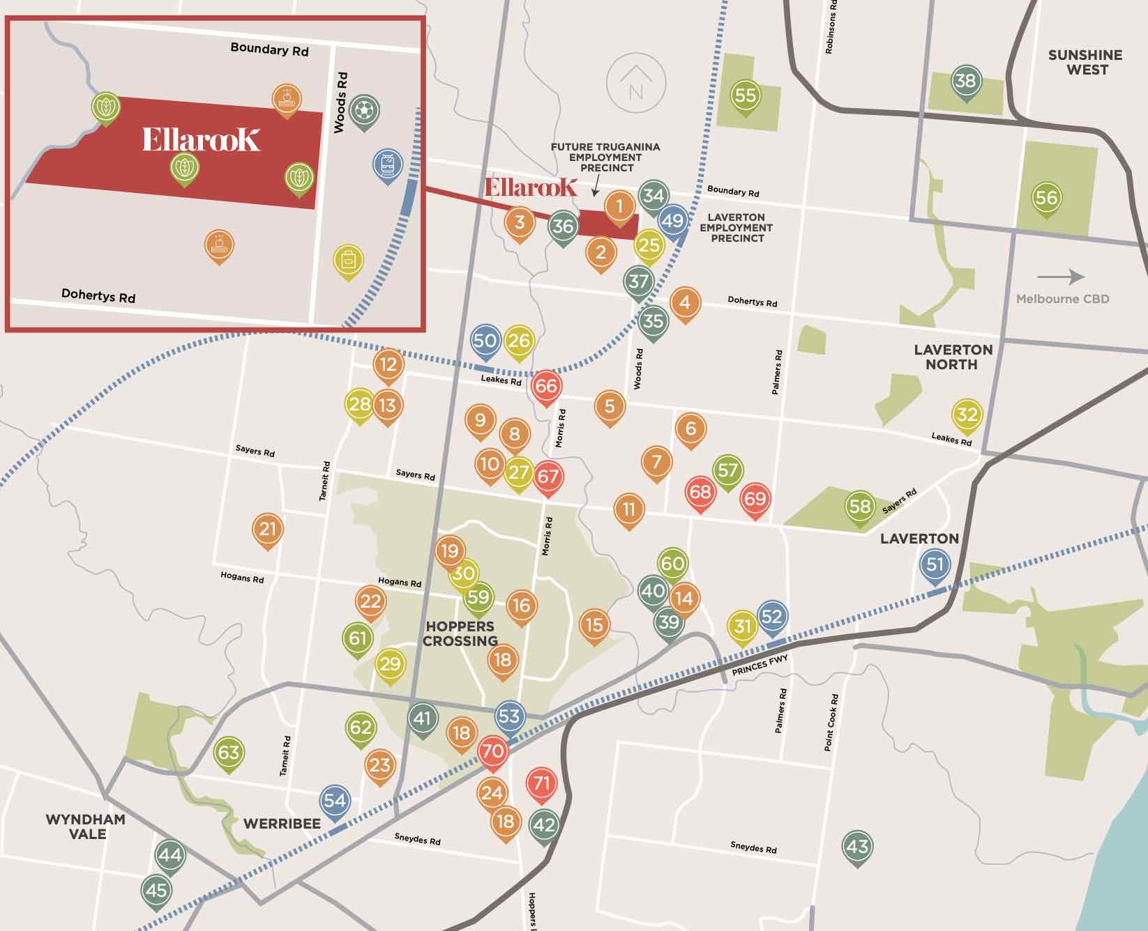 Ellarook Estate Location map