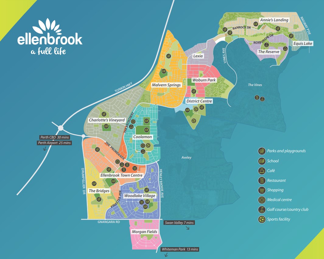 Ellenbrook Estate - Ellenbrook Location Map