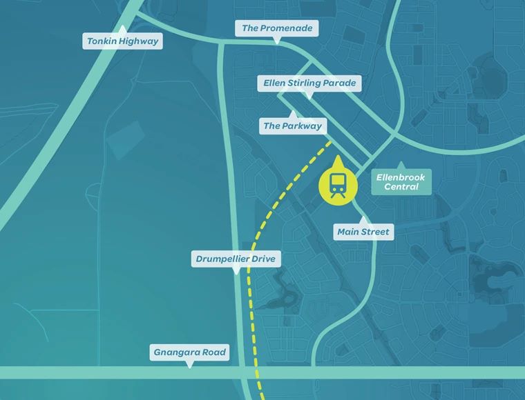 Ellenbrook Estate - Ellenbrook Location Map
