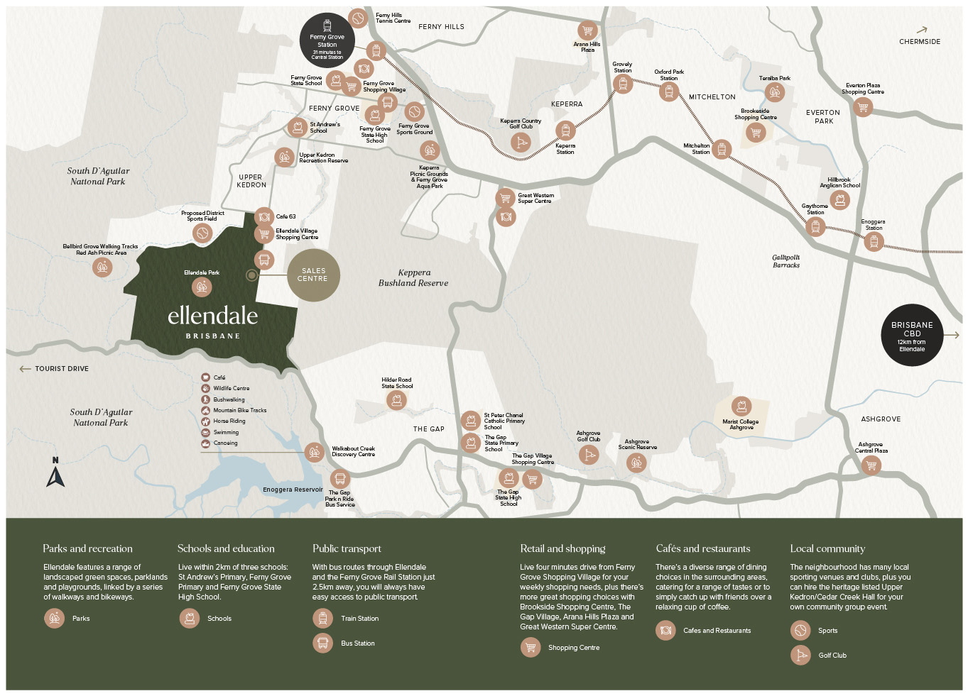 Ellendale Estate - Upper Kedr Location Map