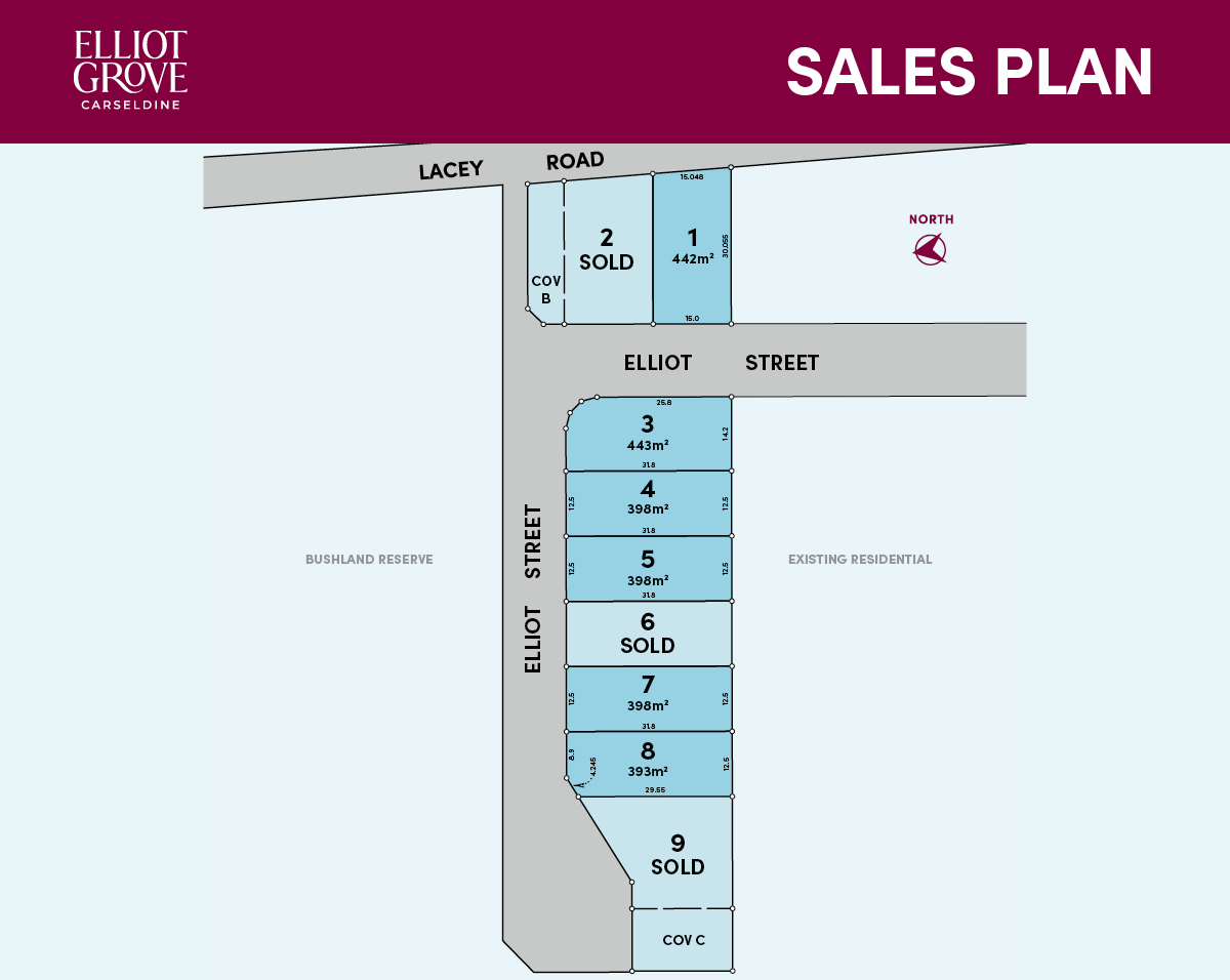 Elliot Grove Estate - Carseldin Release Map