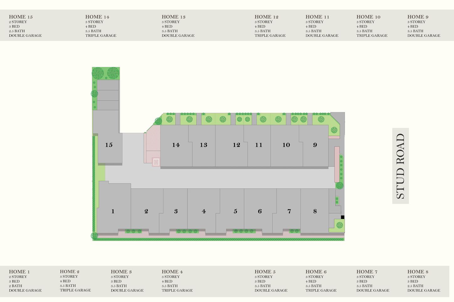 Elmsbury Townhouses - Wantirna South Masterplan