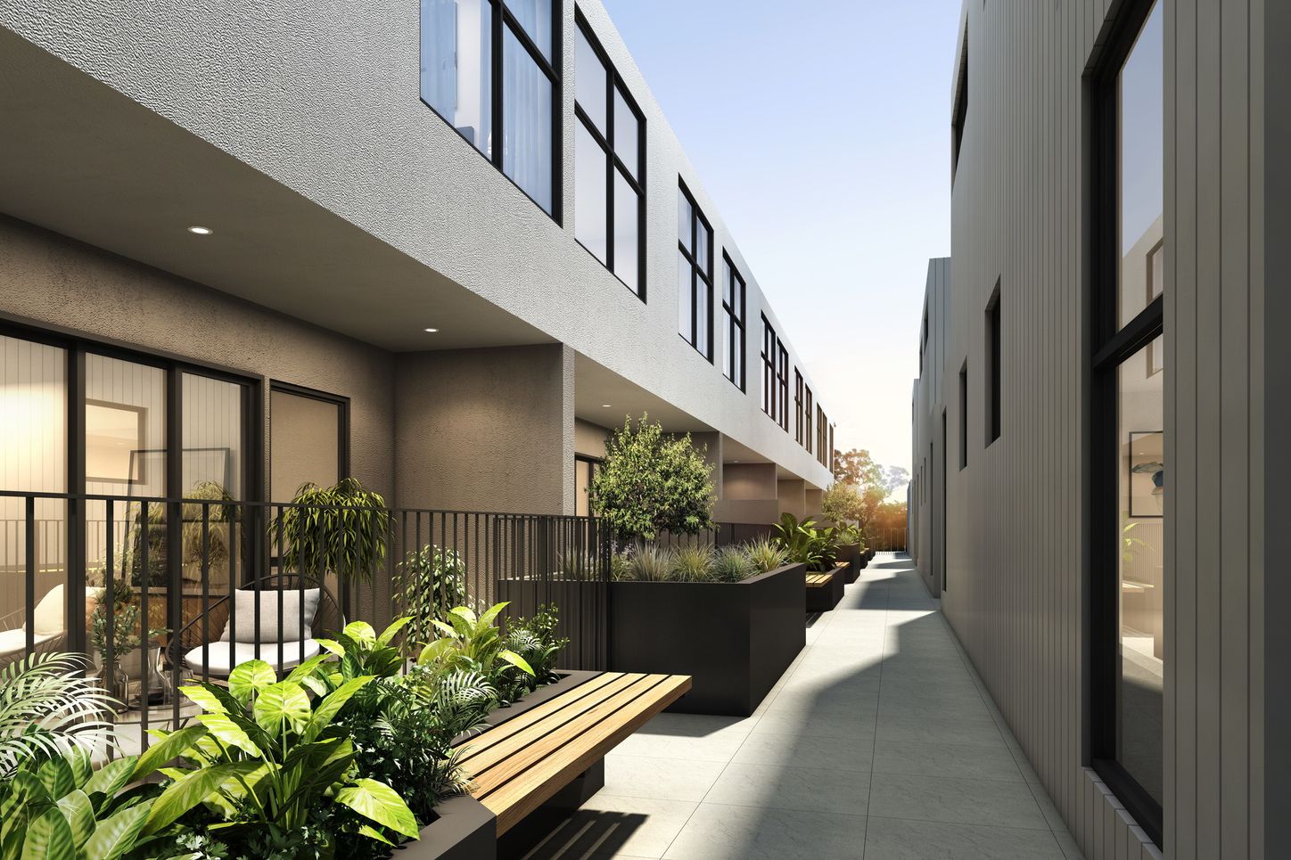 Elmsbury Townhouses - Wantirna South Render