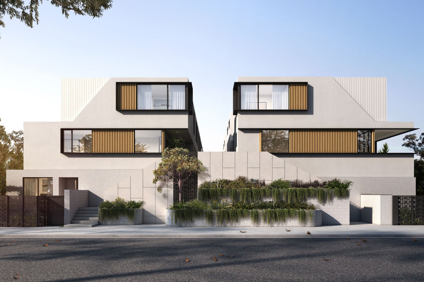 Elmsbury Townhouses - Wantirna South Render