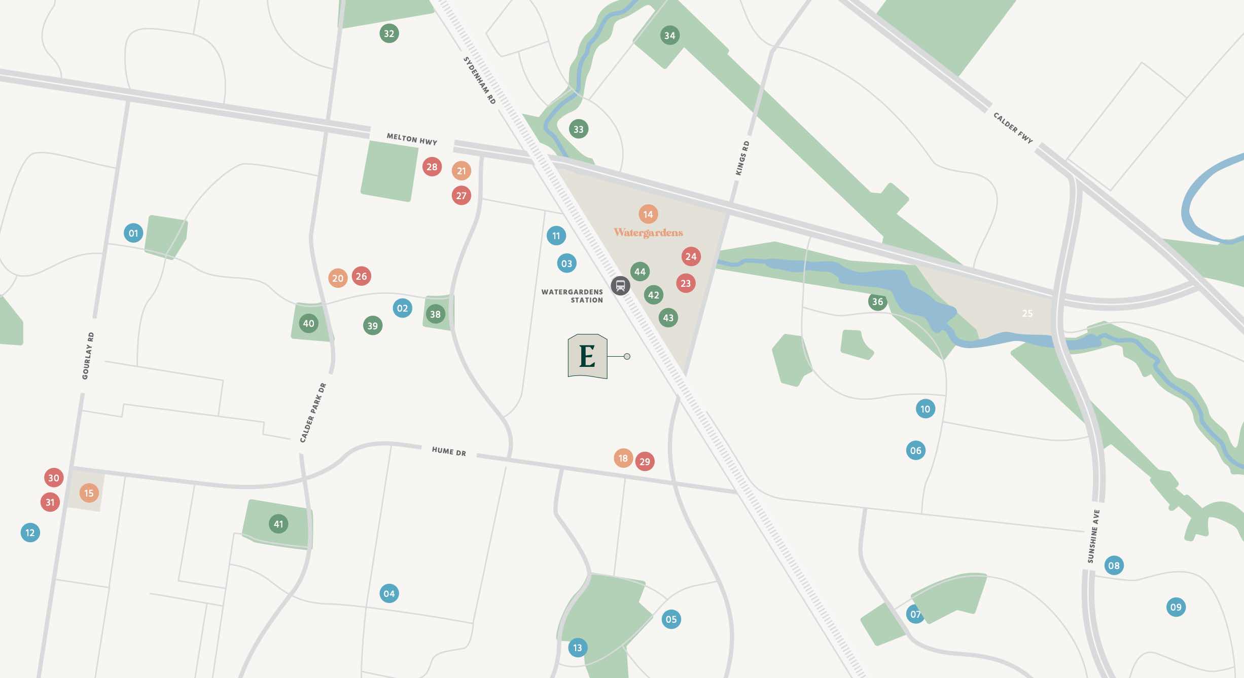 Emerald Estate - Sydenham Location map