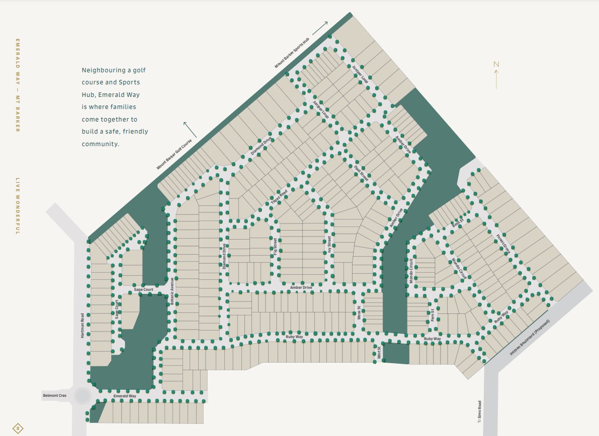 Emerald Way Estate - Mount Bark Masterplan