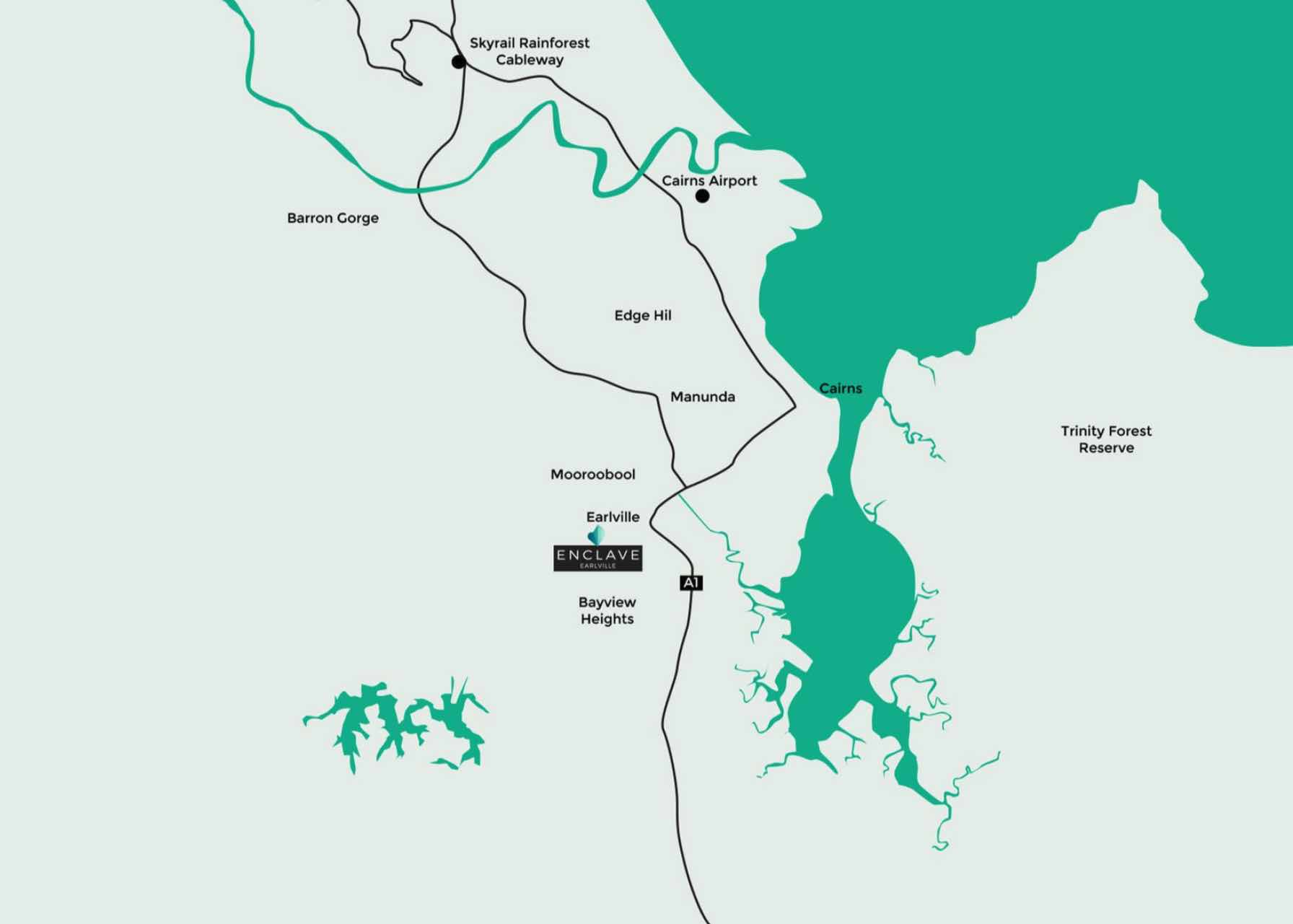 Enclave Estate - Earlville Location map