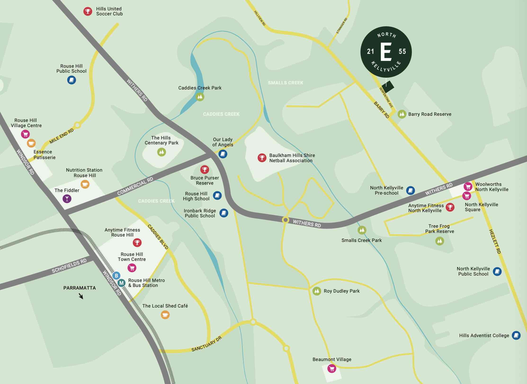 Enclave Estate - North Kellyville Location map