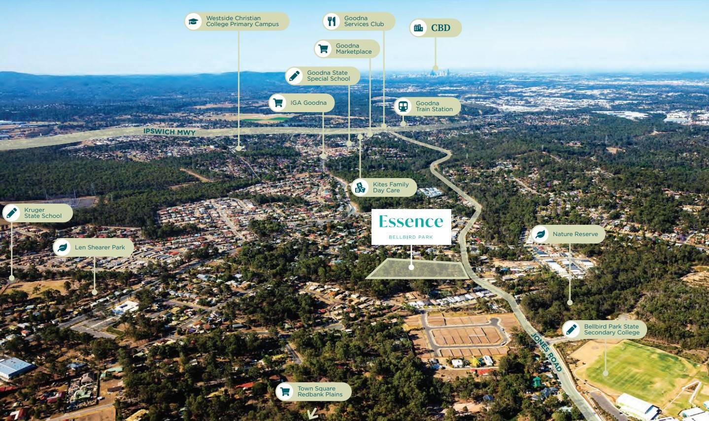 Essence Estate - Bellbird Park Aerial