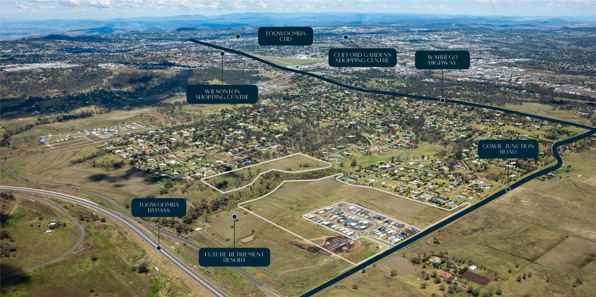 Essence Estate - Cotswold Hills Aerial