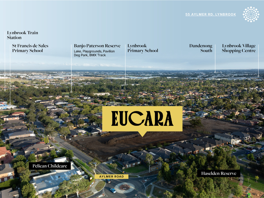 Eucara Estate - Lynbrook Aerial