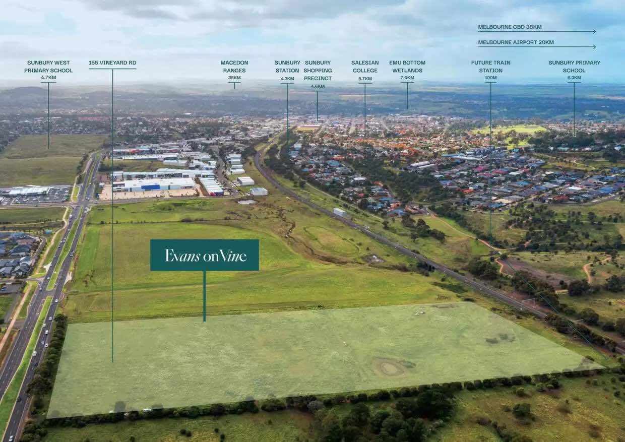 Evans on Vine Estate - Sunbury Aerial