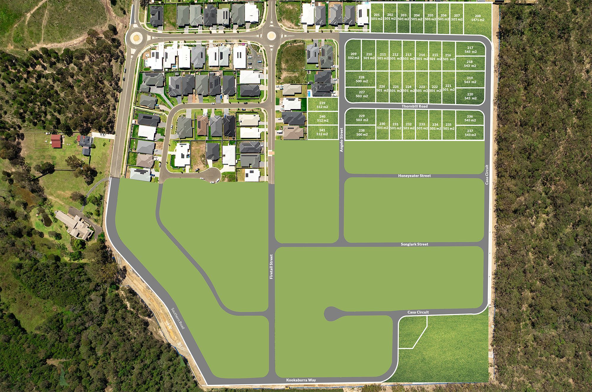 Evergreen Rise Estate - South Nowr Release Map