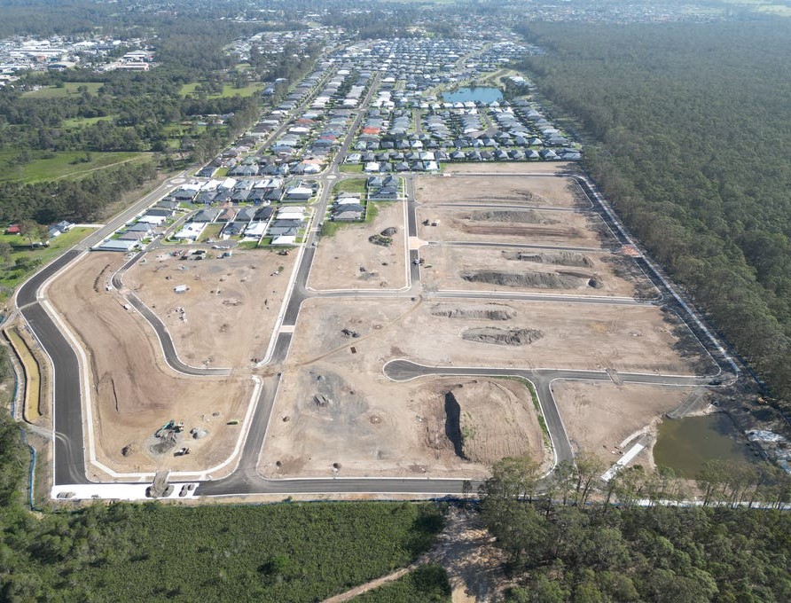 Evergreen Rise Estate - South Now Aerial