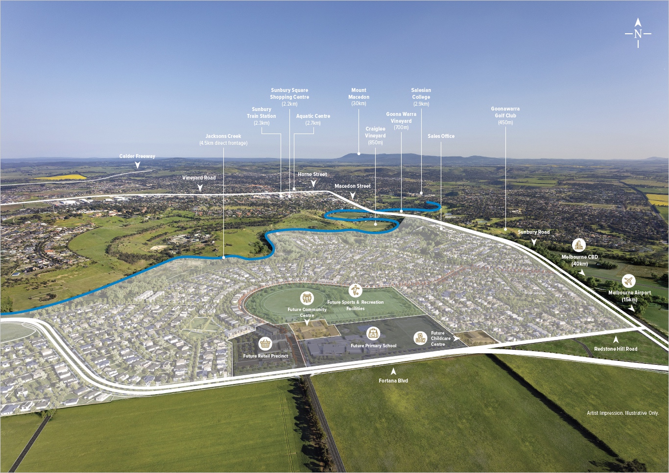 Everley Estate - Sunbury Aerial