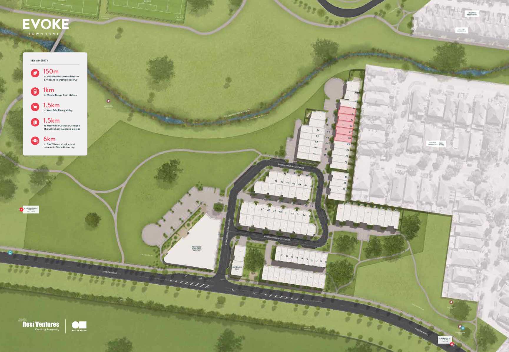 Evoke Townhomes - South Morang Masterplan