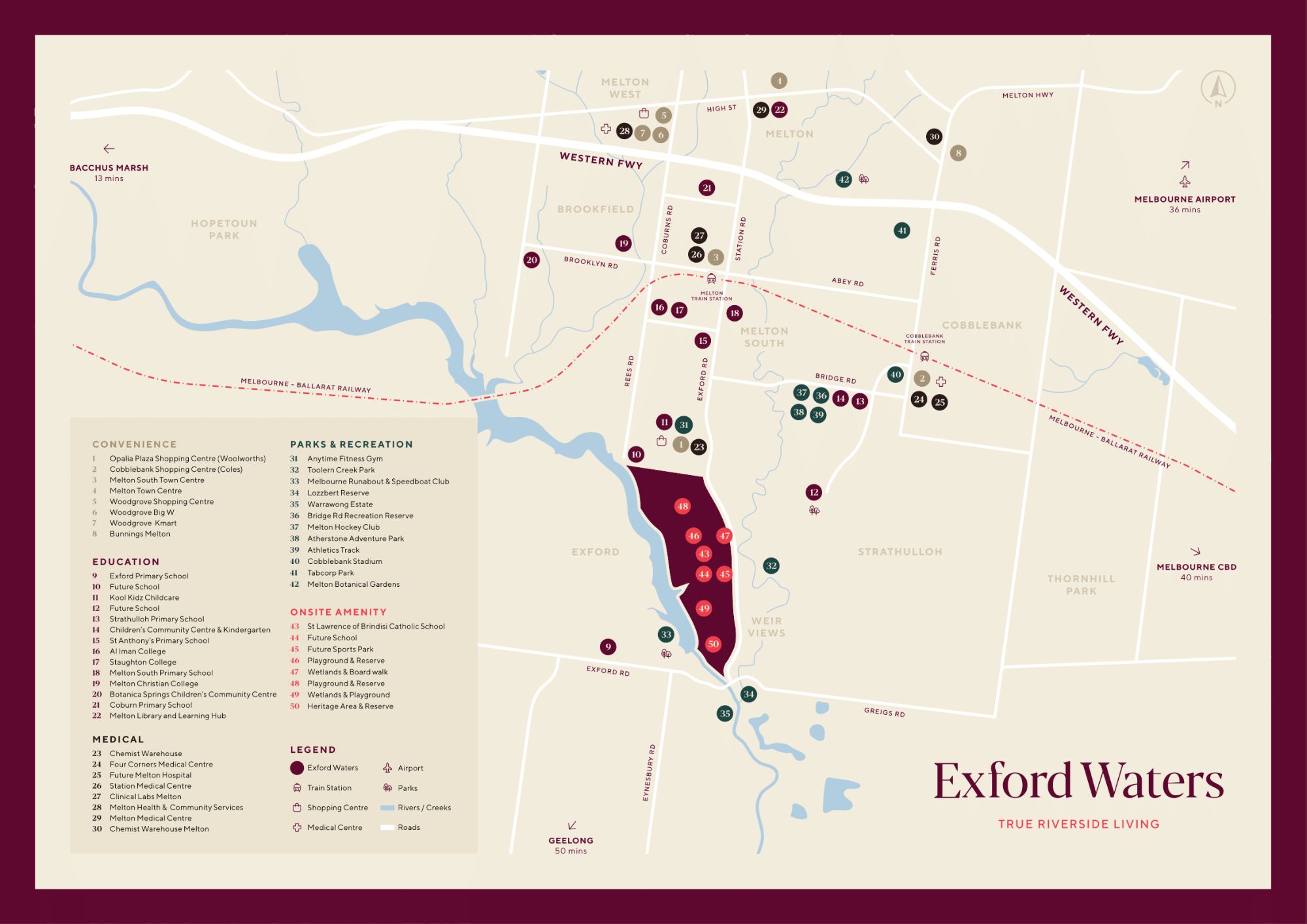 Exford Waters Estate - Weir Views Location Map