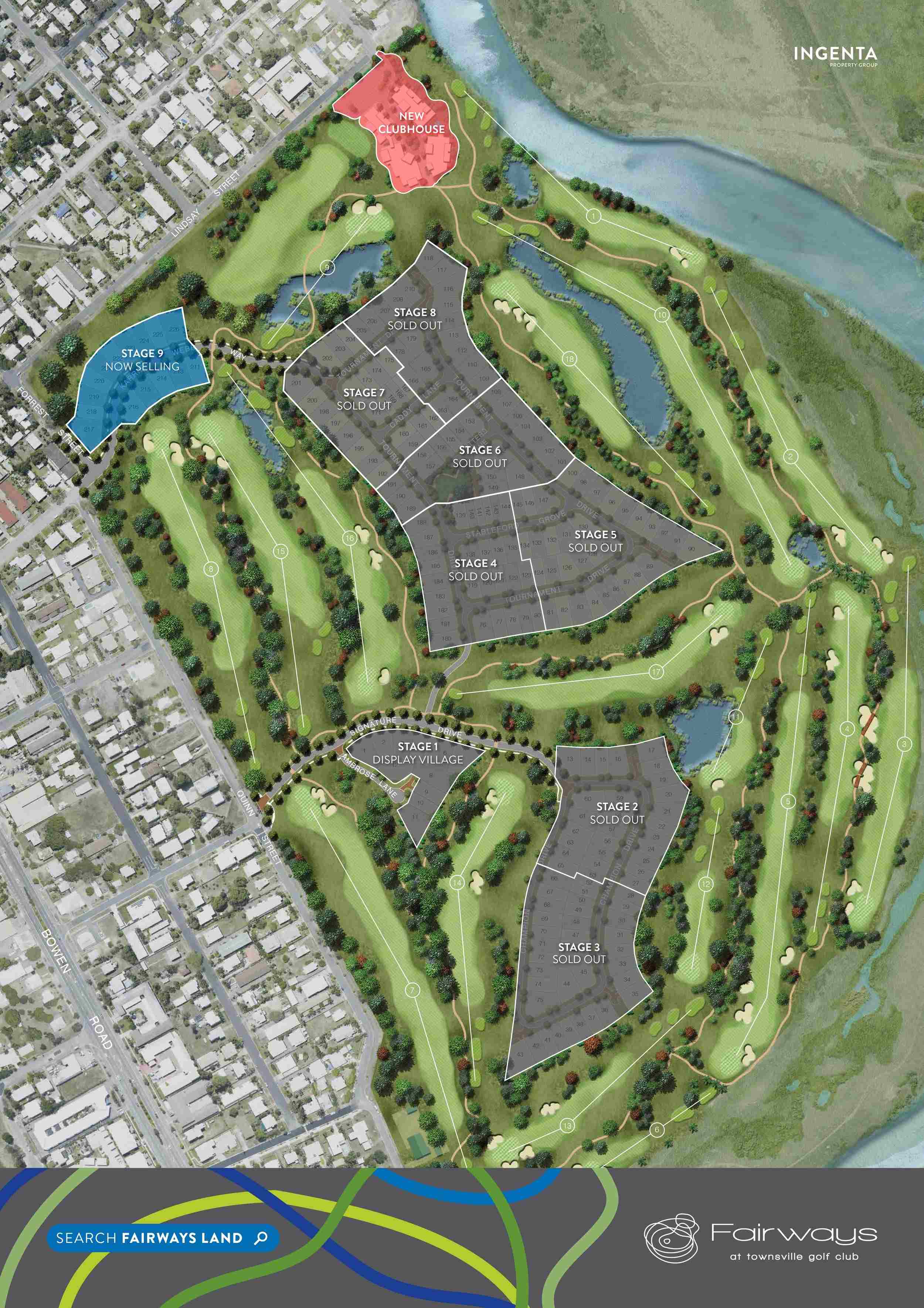 Fairways at Townsville Golf Club Estate - Rosslea Masterplan