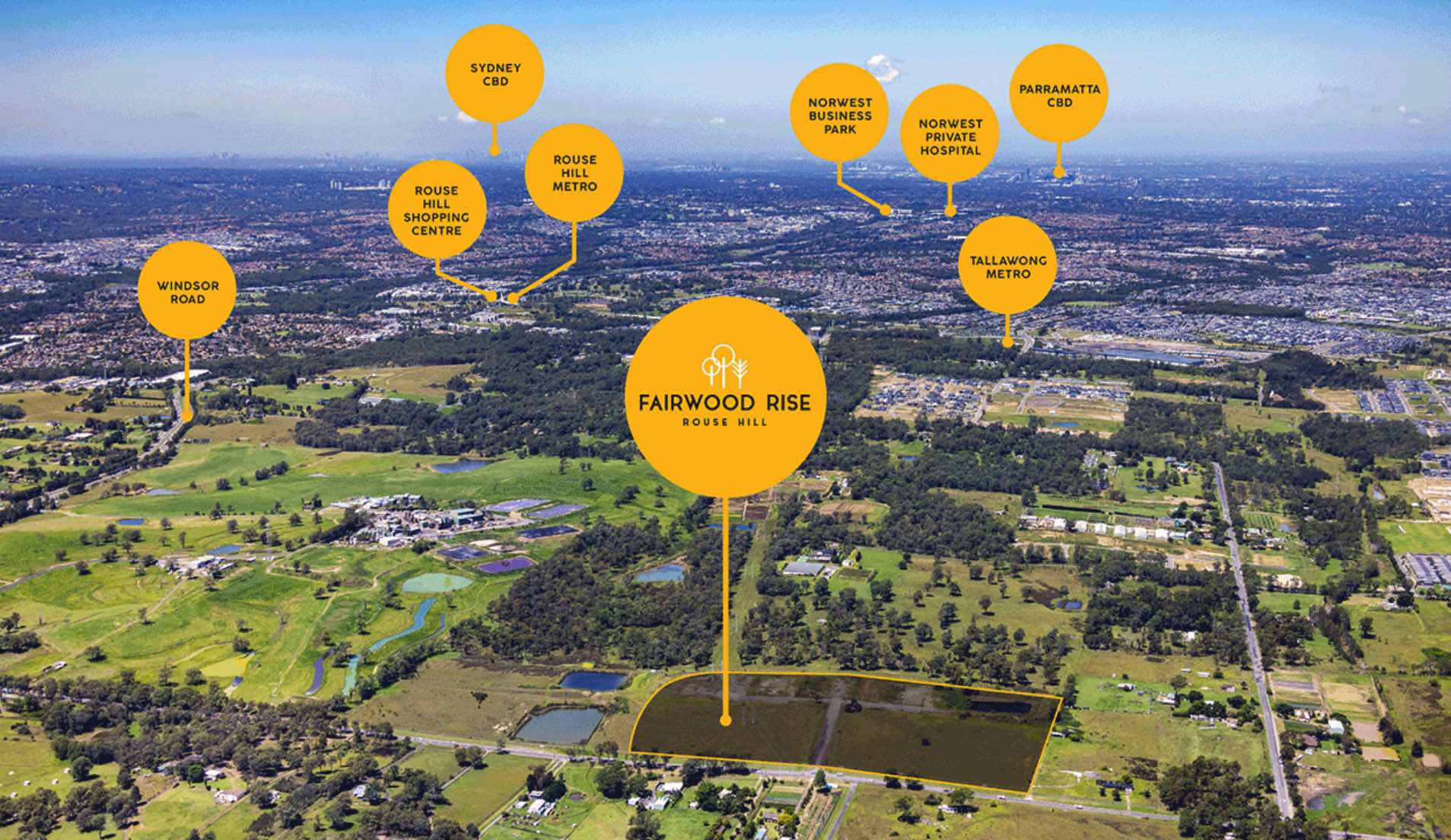 Fairwood Rise Estate - Rouse H Aerial