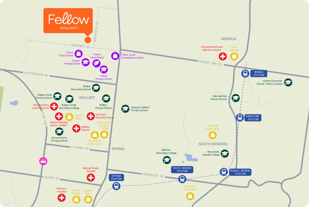 Fellow Estate - Woller Location Map