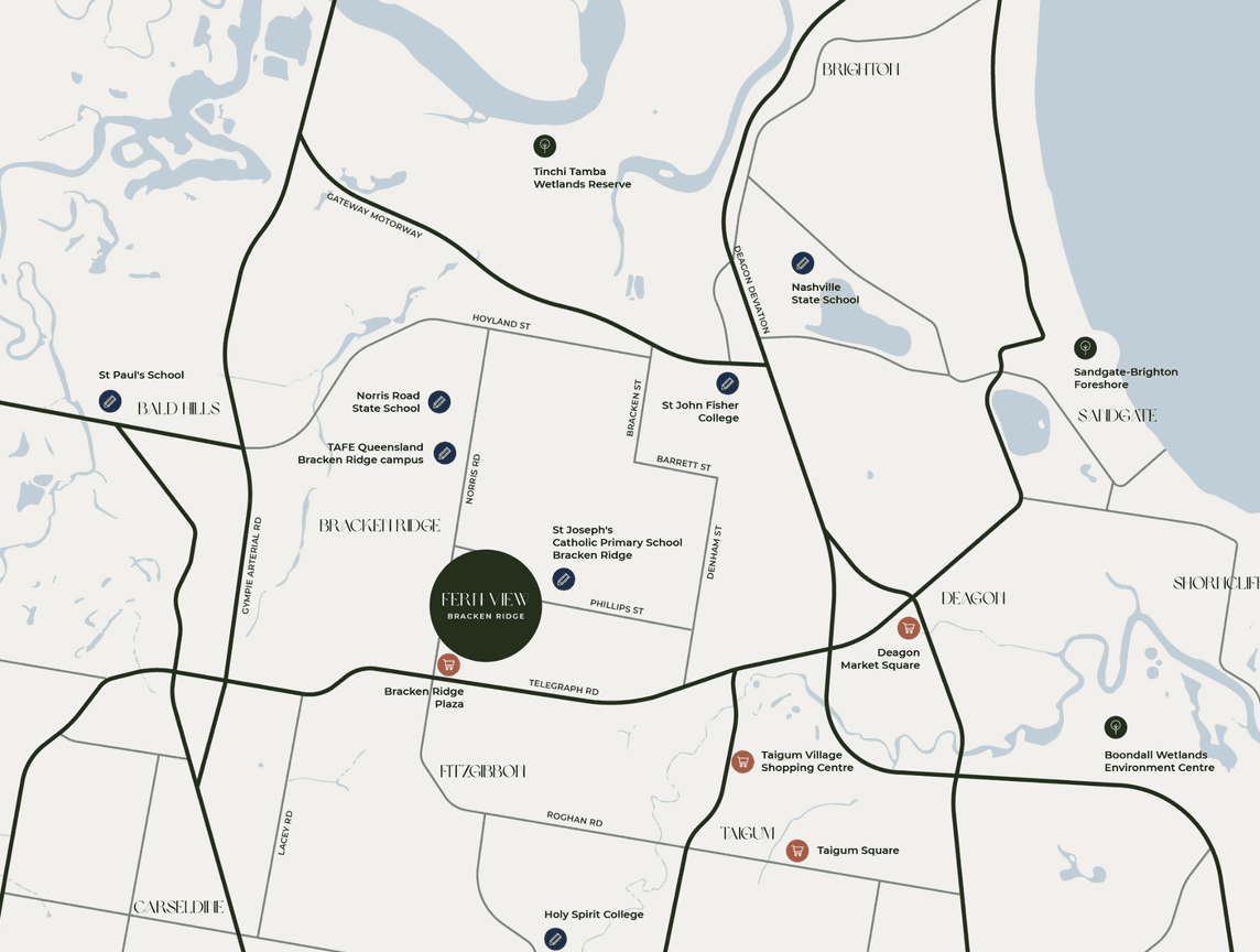 Fern View Estate - Bracken Ridge Location Map
