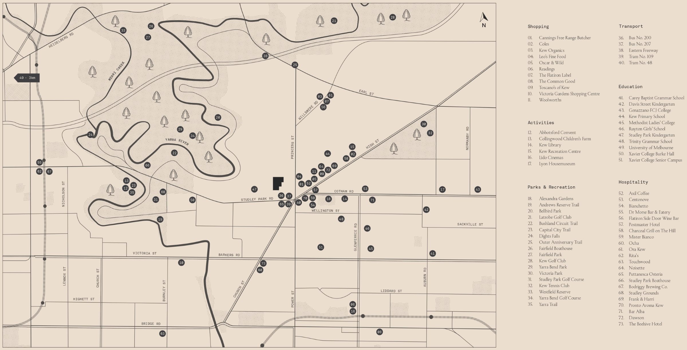 Fernhurst Estate - Kew Location Map