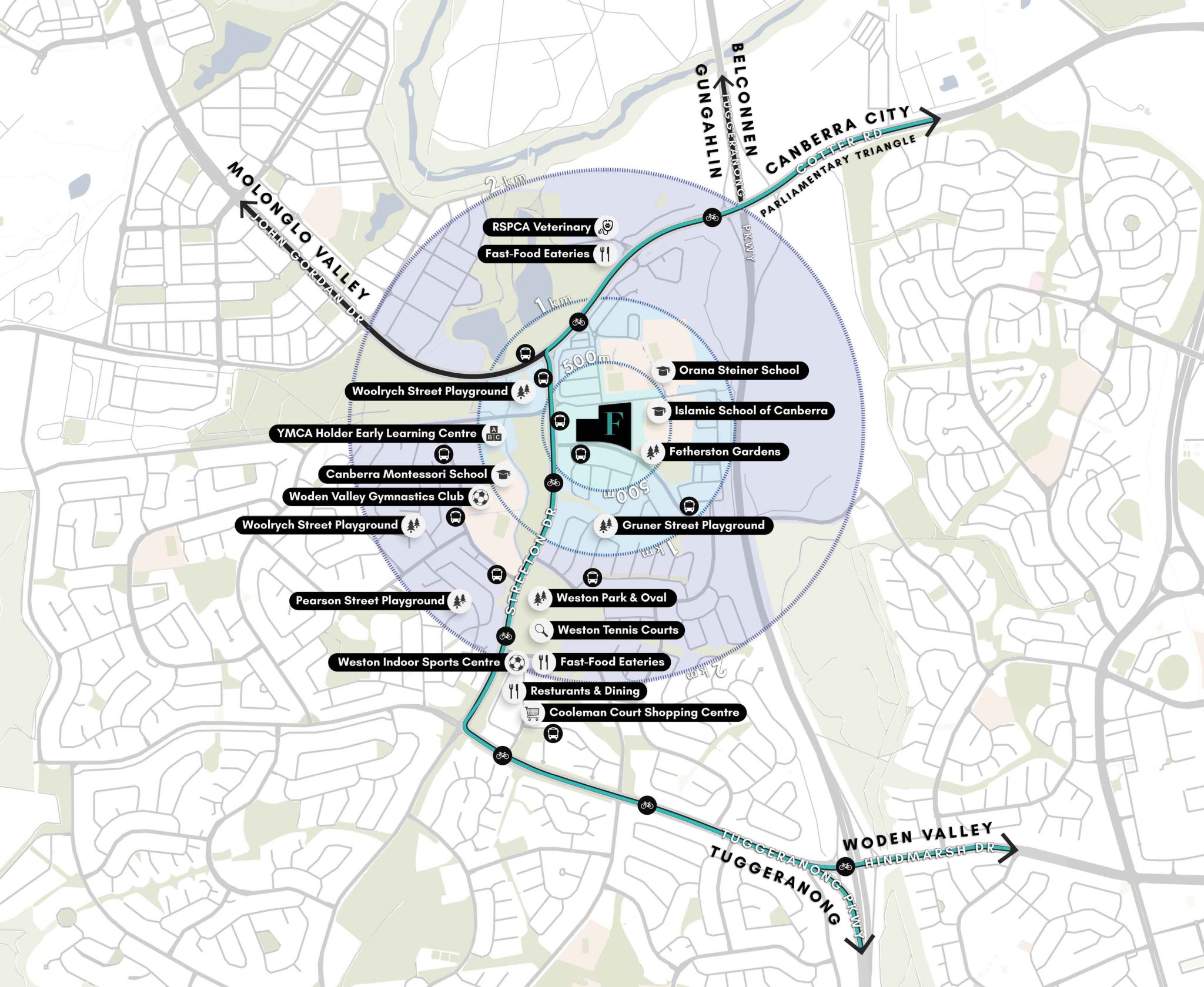 Fetherston Townhomes - Weston Location Map