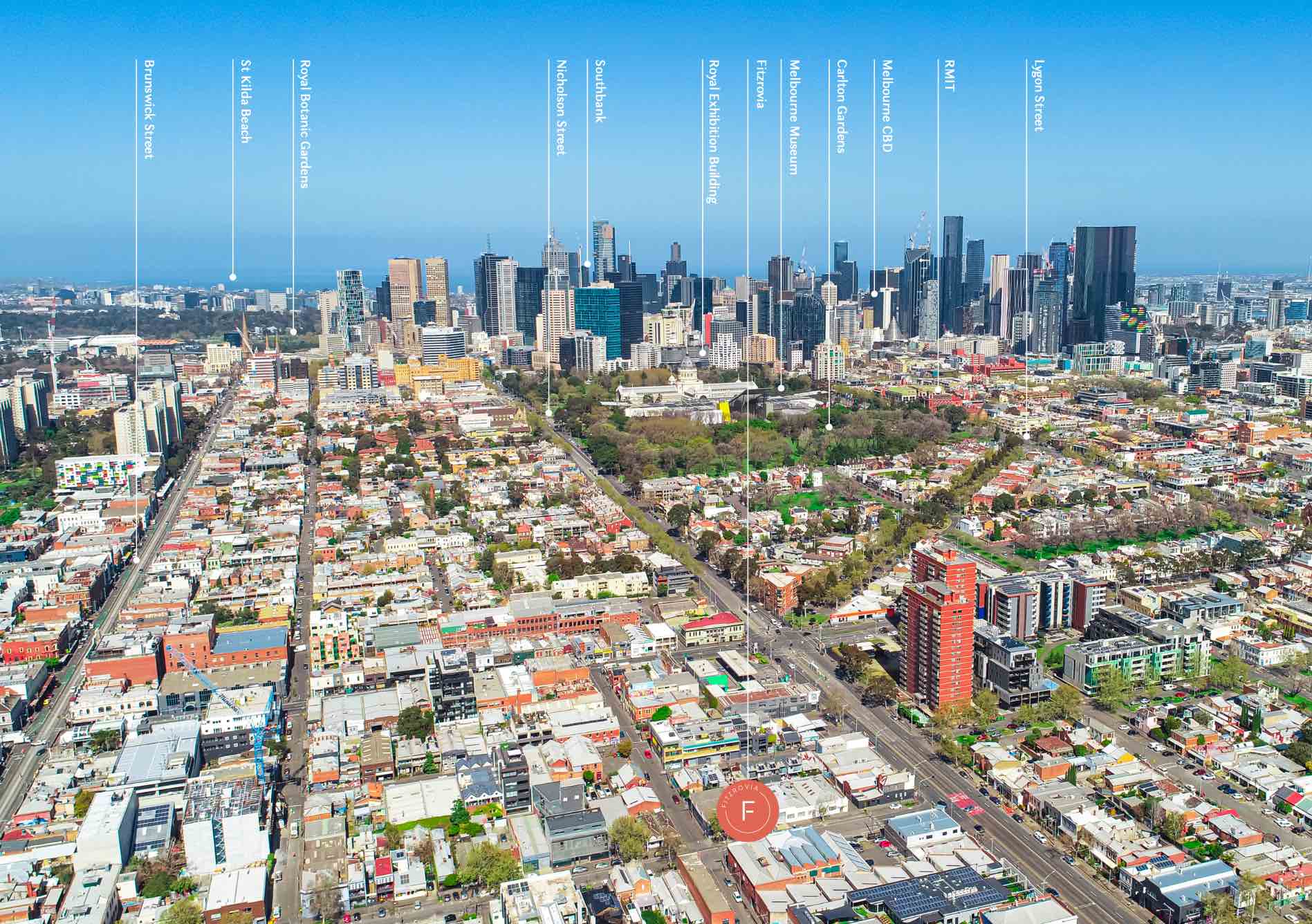 Fitzrovia Residences - Fitzroy Aerial