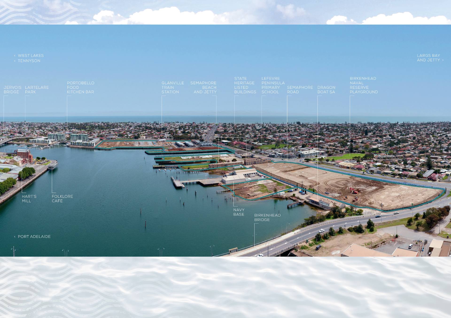 Fletcher's Slip Estate - New Port Aerial 1 Aerial