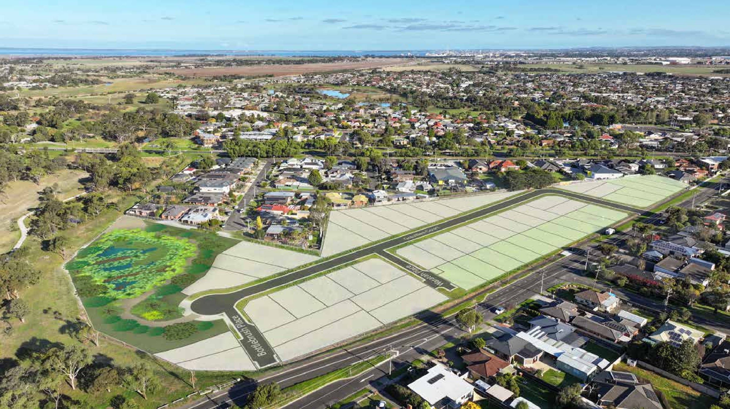 Flinders Walk Estate - Lara Aerial