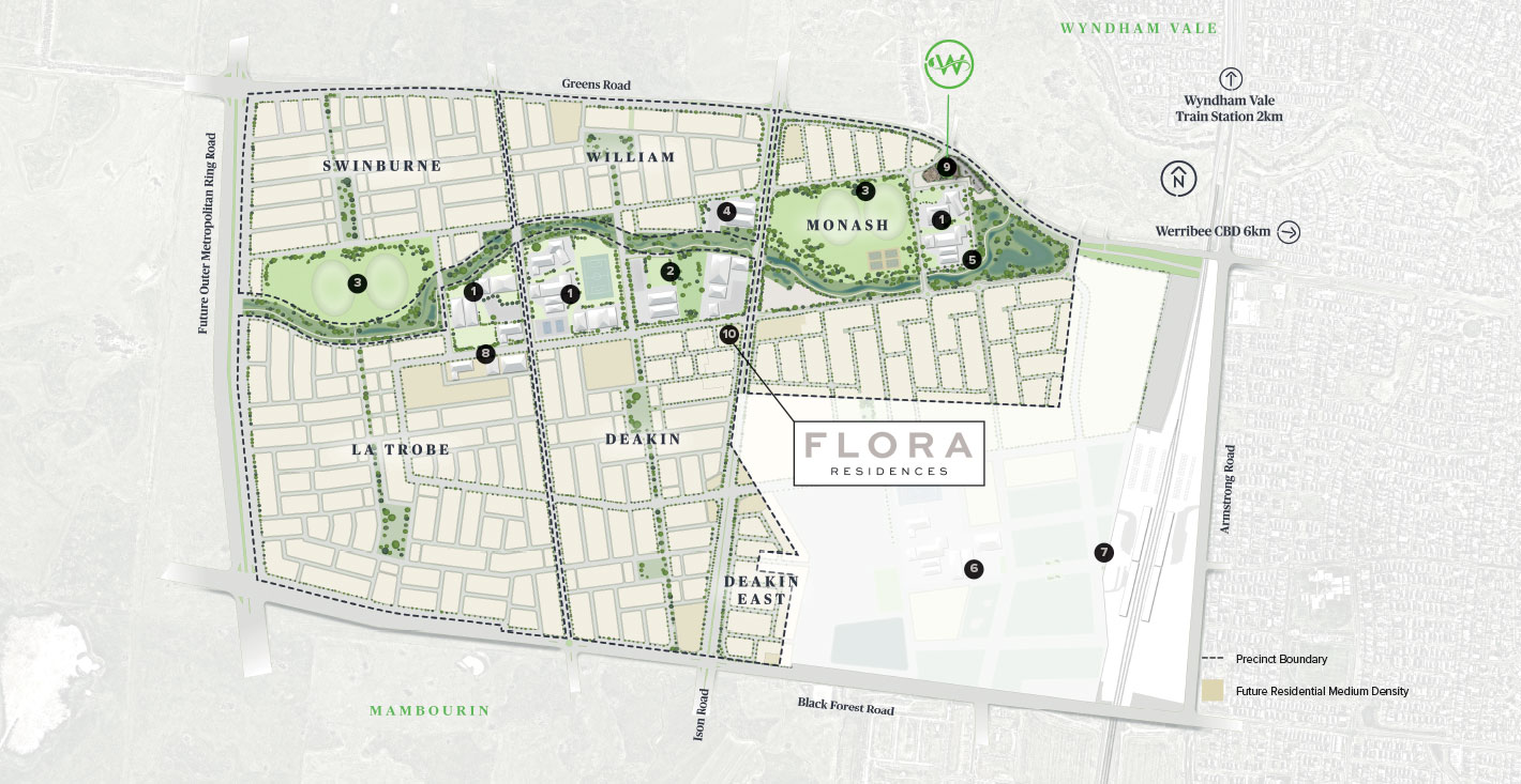 Flora Residences in Windermere Estate - Mambourin Location Map