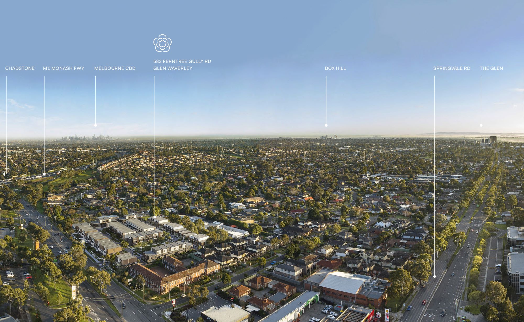Floret Estate - Glen Waverley Aerial