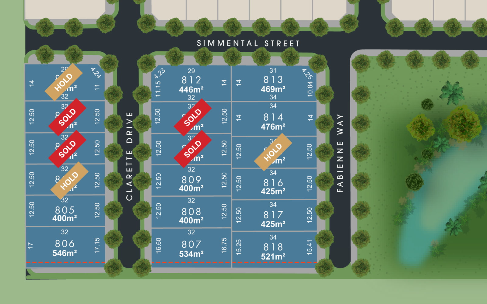 Florian Living Estate - Bonshaw Release Map