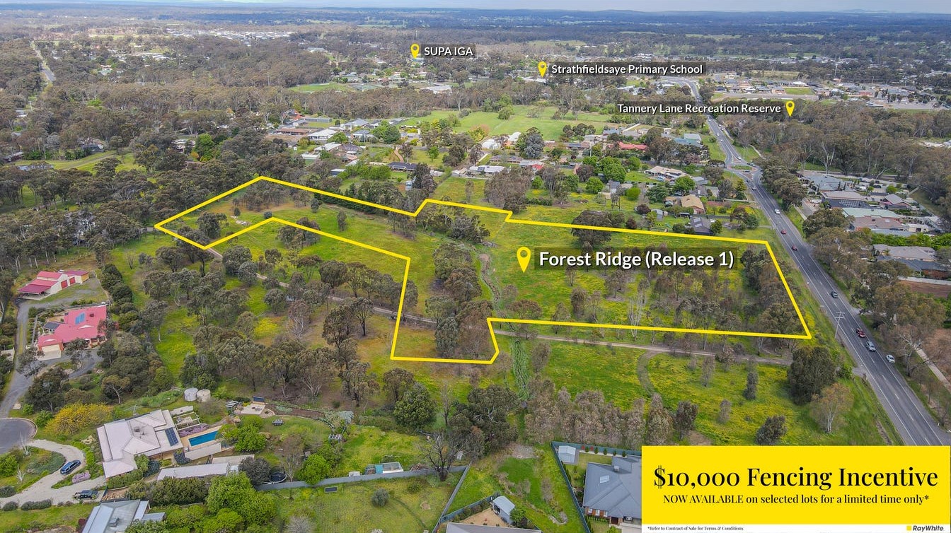 Forest Ridge Estate - Strathfieldsaye Aerial