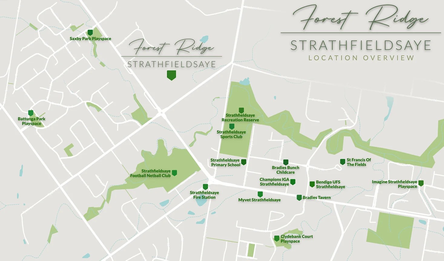 Forest Ridge Estate - Strathfieldsaye Location Map