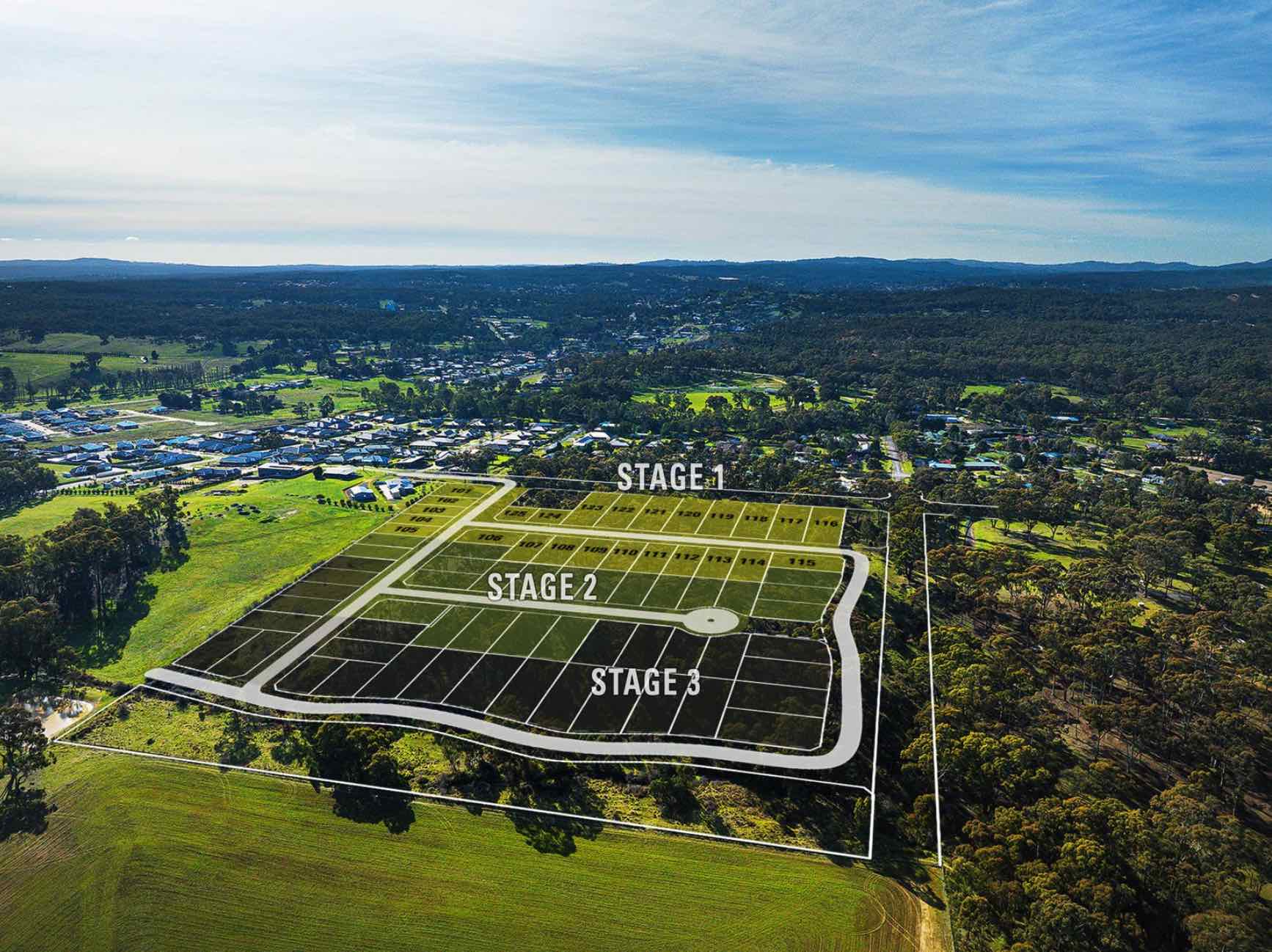 Forest Views Estate - Campbells Creek Aerial